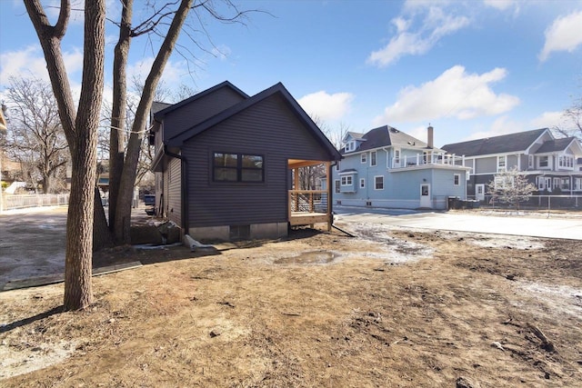 view of rear view of house