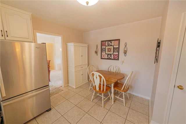 view of tiled dining room