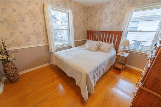 bedroom featuring hardwood / wood-style floors