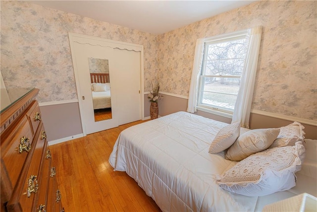 bedroom featuring wood-type flooring