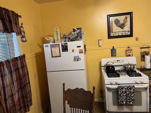 kitchen featuring white appliances