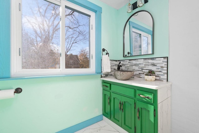 bathroom with vanity