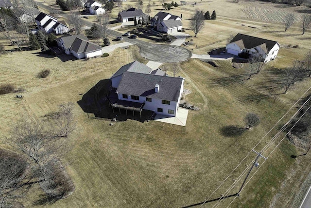 drone / aerial view featuring a rural view