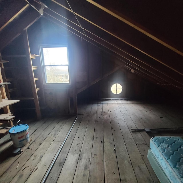 view of attic