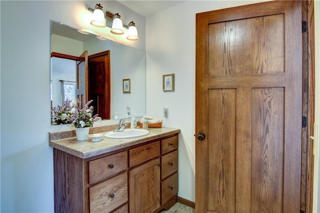 bathroom with vanity