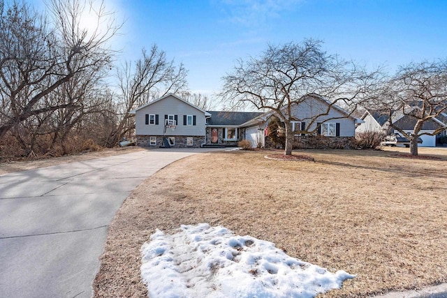 split level home featuring a carport