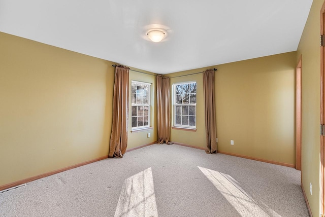 view of carpeted empty room