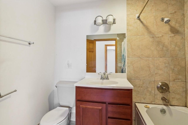 8209 N Port Washington Rd, Fox Point, WI 53217 - bathroom with vanity, toilet, and shower / bath combo with shower curtain