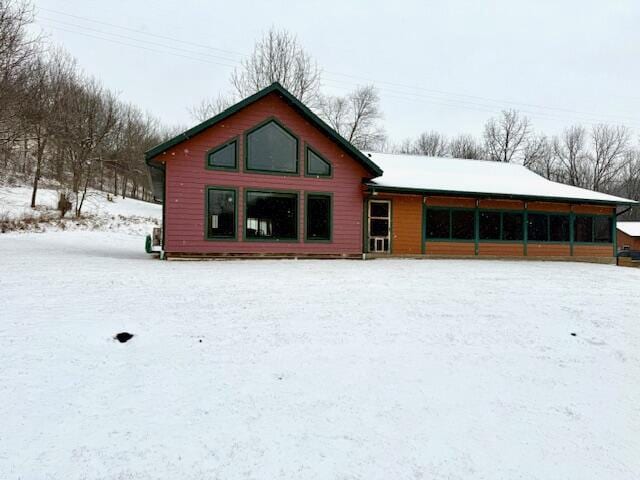 E2614 Bohland Hollow Rd, De Soto, WI 54624 - view of snow covered house