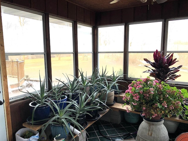view of sunroom / solarium