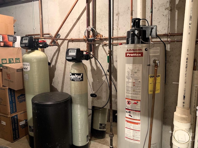 utilities with gas water heater