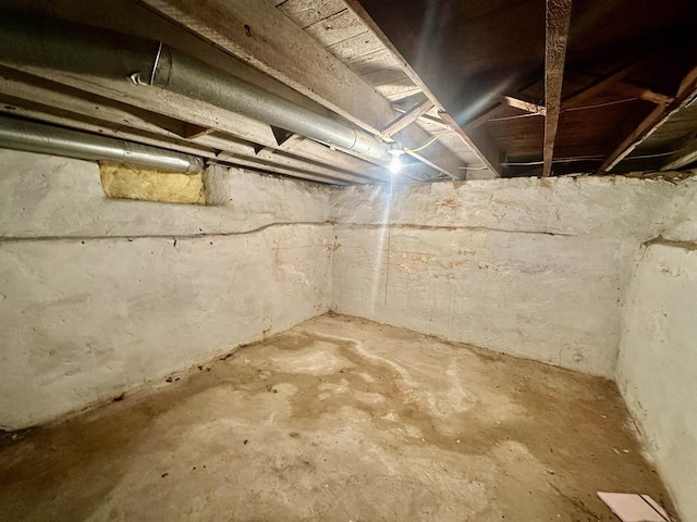 view of basement