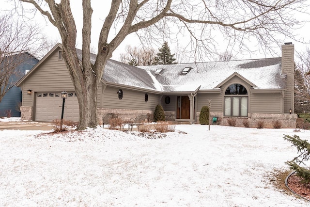 ranch-style house with a garage