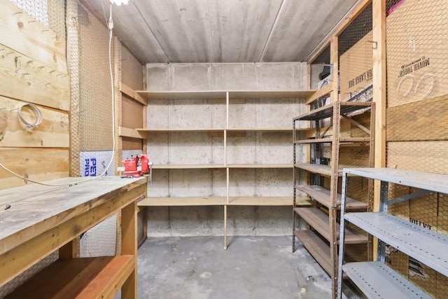 view of storage room