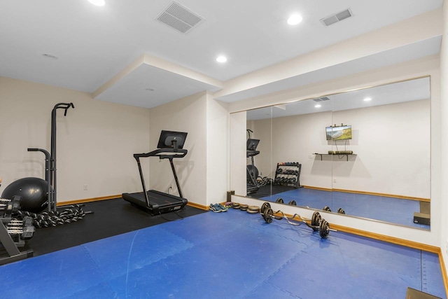 view of exercise room