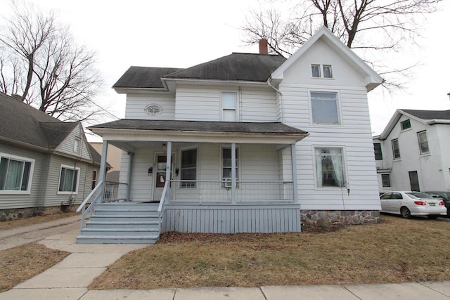 view of front facade with a porch