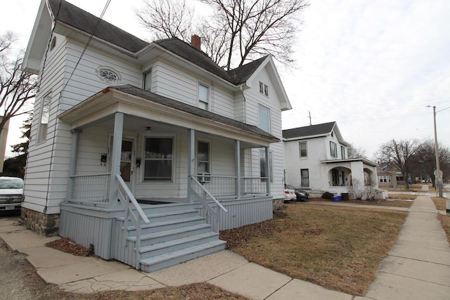 view of front of house featuring covered porch