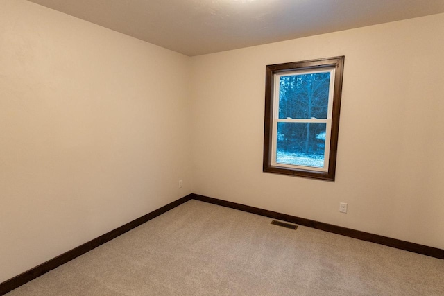 view of carpeted empty room