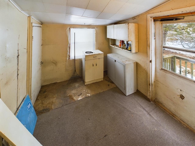 view of clothes washing area