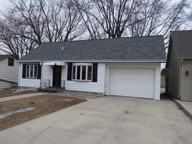 ranch-style house with a garage