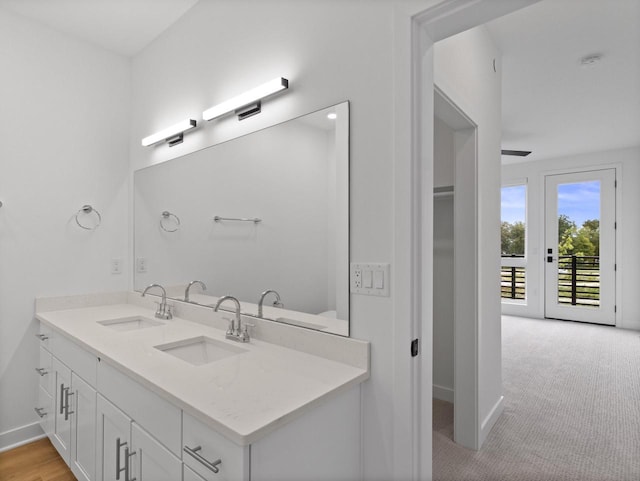 bathroom with vanity