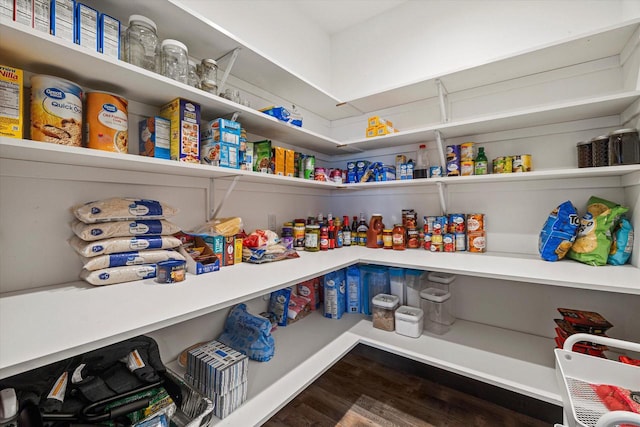 view of pantry