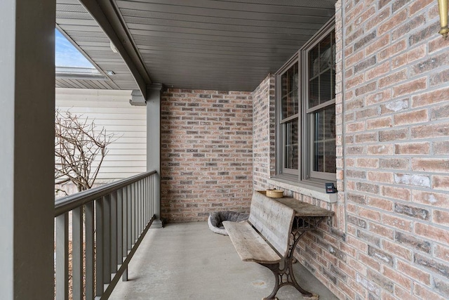 view of balcony