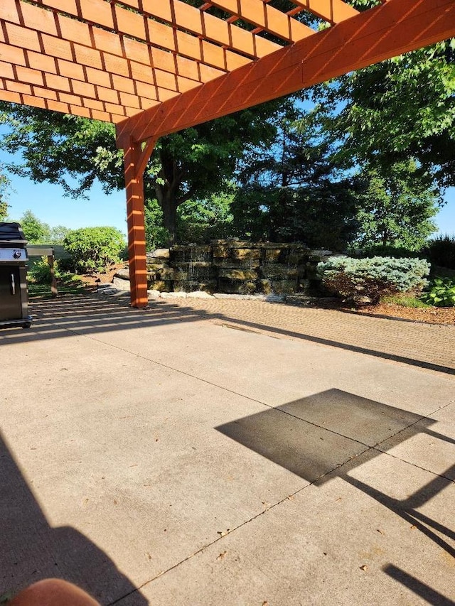 view of patio / terrace with a pergola