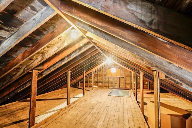 view of attic