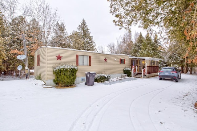 view of manufactured / mobile home