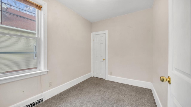 view of carpeted empty room