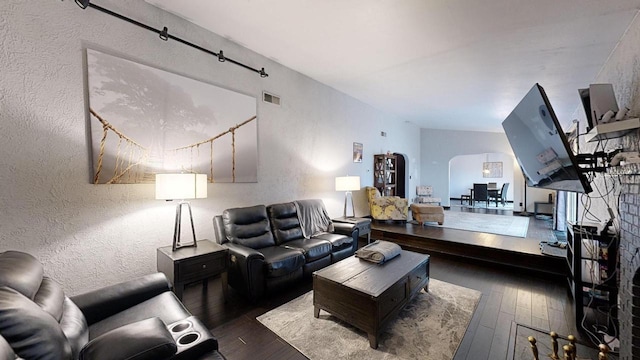 2930 Youngdale Ave, La Crosse, WI 54603 - living room featuring dark hardwood / wood-style floors