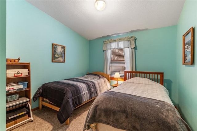 bedroom featuring carpet