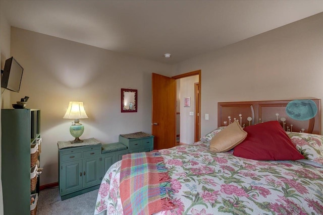 bedroom featuring carpet flooring