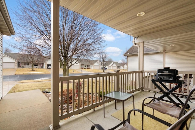 balcony with covered porch