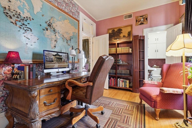 126 E Washington St, Stoughton, WI 53589 - office space with wood finished floors and ornamental molding