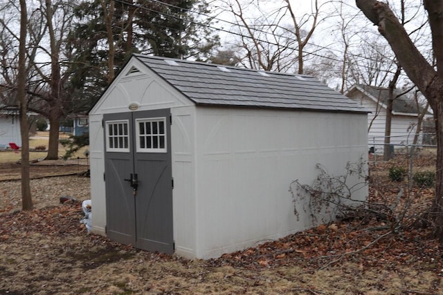 view of outdoor structure