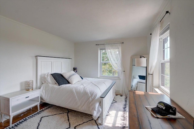 bedroom featuring hardwood / wood-style flooring