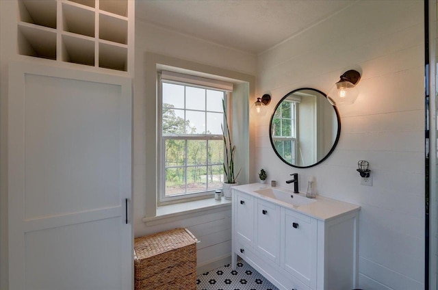 bathroom featuring vanity