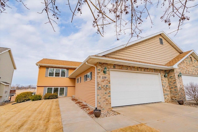 view of front of home featuring a garage