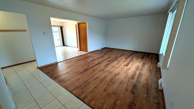 unfurnished bedroom with light tile patterned floors