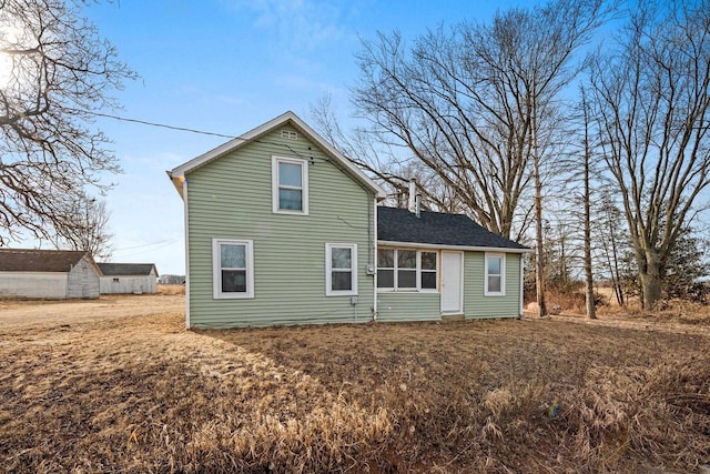 view of rear view of property