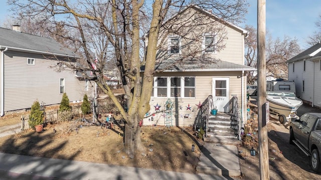 view of front of home