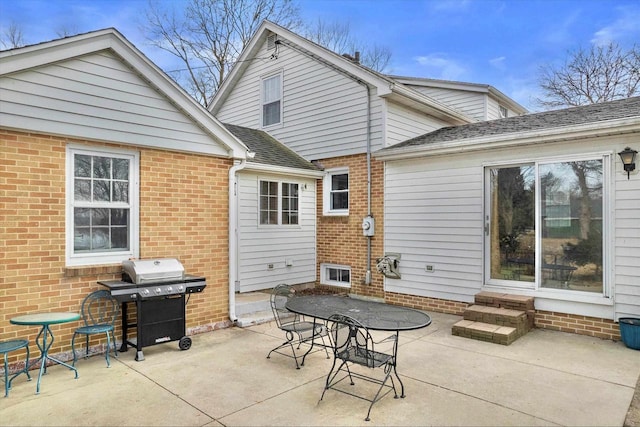 rear view of house with a patio area