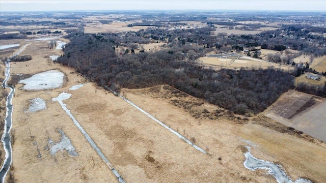 bird's eye view featuring a rural view