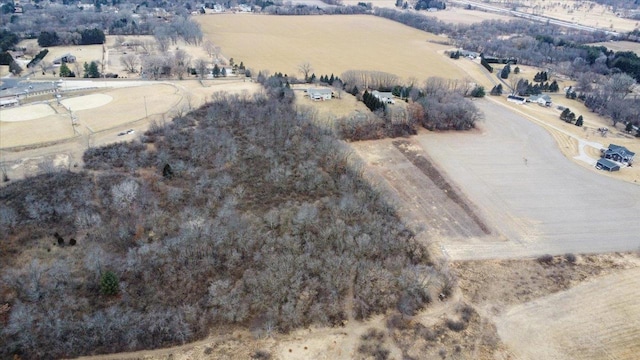 drone / aerial view featuring a rural view