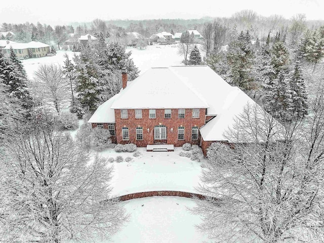 2532 Huntington Way, Suamico, WI 54173 - view of snowy aerial view