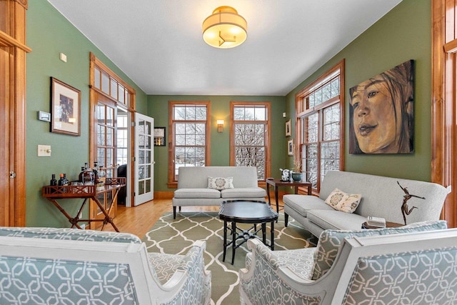 2532 Huntington Way, Suamico, WI 54173 - living room with baseboards and wood finished floors