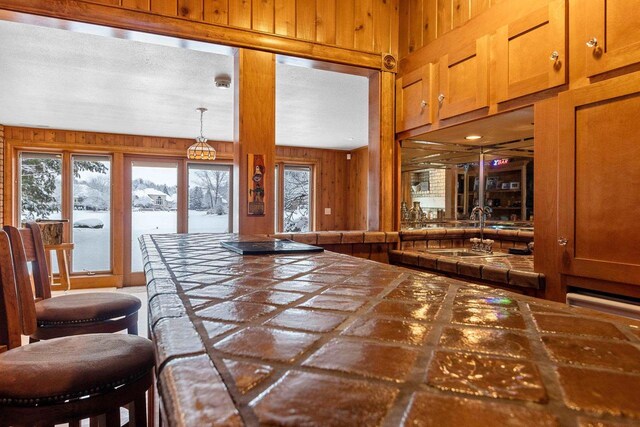 2532 Huntington Way, Suamico, WI 54173 - interior space with wooden walls