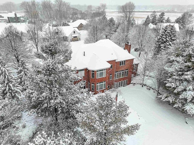 2532 Huntington Way, Suamico, WI 54173 - view of snowy aerial view